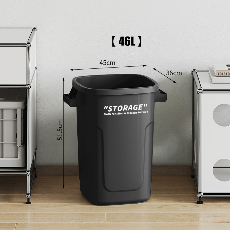 キッチンゴミ箱家庭用新しい大型蓋付き高さ紙バスケット家庭用屋外インダストリアルスタイル大容量ゴミ箱|undefined