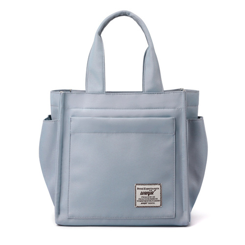 Japanese-style multi-compartment large-capacity water bottle holder bento bag tote lunch box bag backpack for office canvas single shoulder bag for women