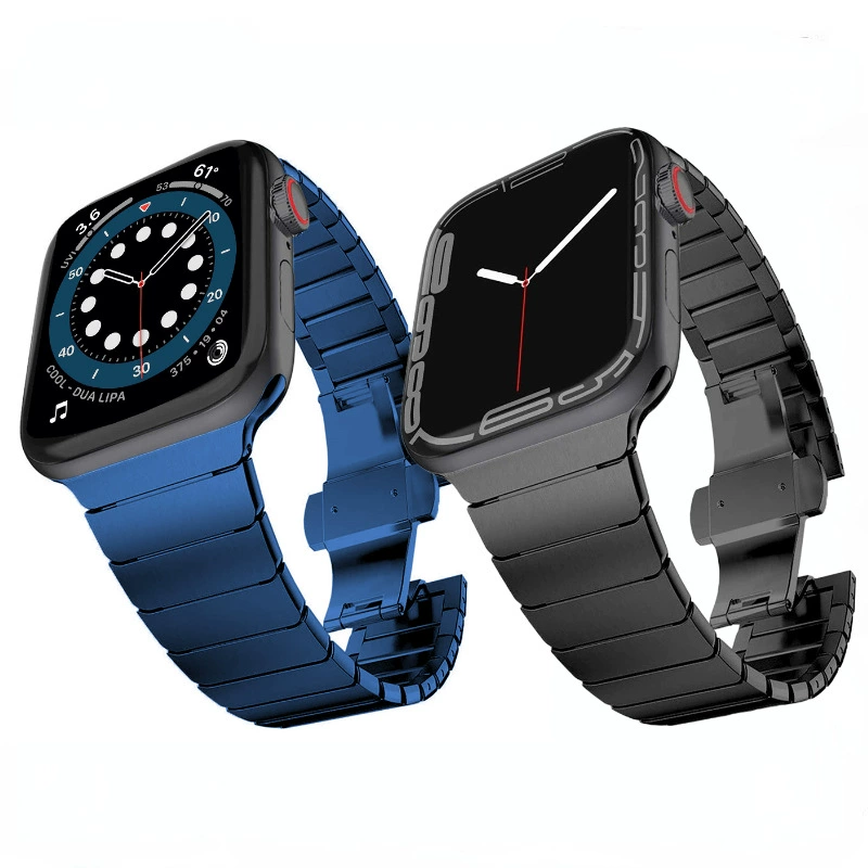 [适用于苹果手表带Apple Watch UItra 8一珠金属不锈钢表带iWatch]