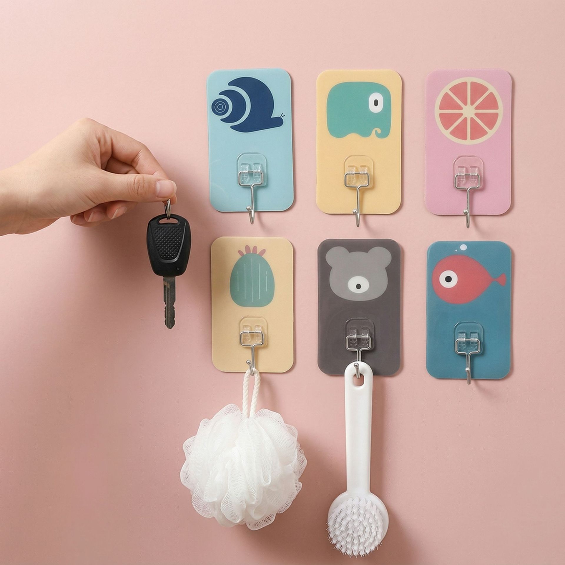 Amazon cross-border explosions in stock wholesale creative large hook household kitchen bathroom hook acrylic adhesive