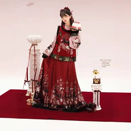 汉服套装;马面裙;童汉服