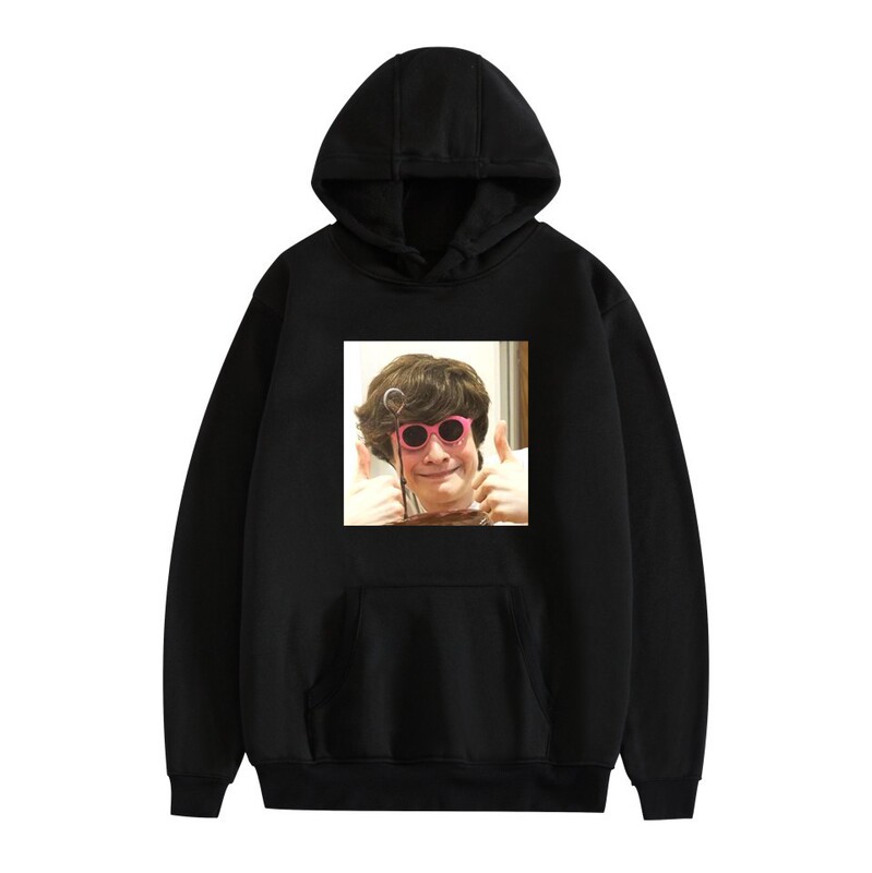 2023 foreign trade new Karl Jacobs series animation printing fashion casual hooded sweater
