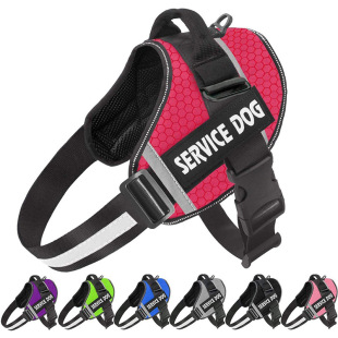 Spot Wholesale Cross-Border Pet Dog Harness Traction Rope Pu Reflective Dog Walking Rope Medium and Large Dog Leash
