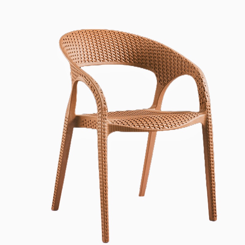 Mesas y sillas de balcón para exteriores, mesas y sillas de té de ratán de plástico PP, sillas de ratán de estilo nórdico para ocio al aire libre, venta al por mayor del fabricante.