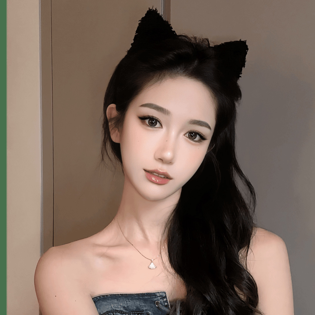 Diadema con orejas de gato para mujer, popular en línea, nueva diadema con pinza para el pelo para otoño e invierno 2025, versátil para salir y lavarse la cara.