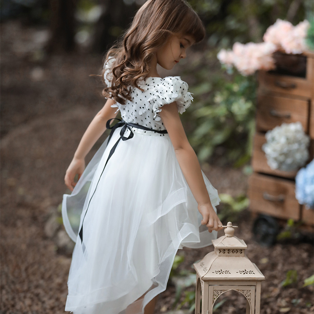 Vestido de madre vestido de niña de flores vestido de princesa de encaje para niños pettiskirt cola de milano vestido de novia ropa de rendimiento