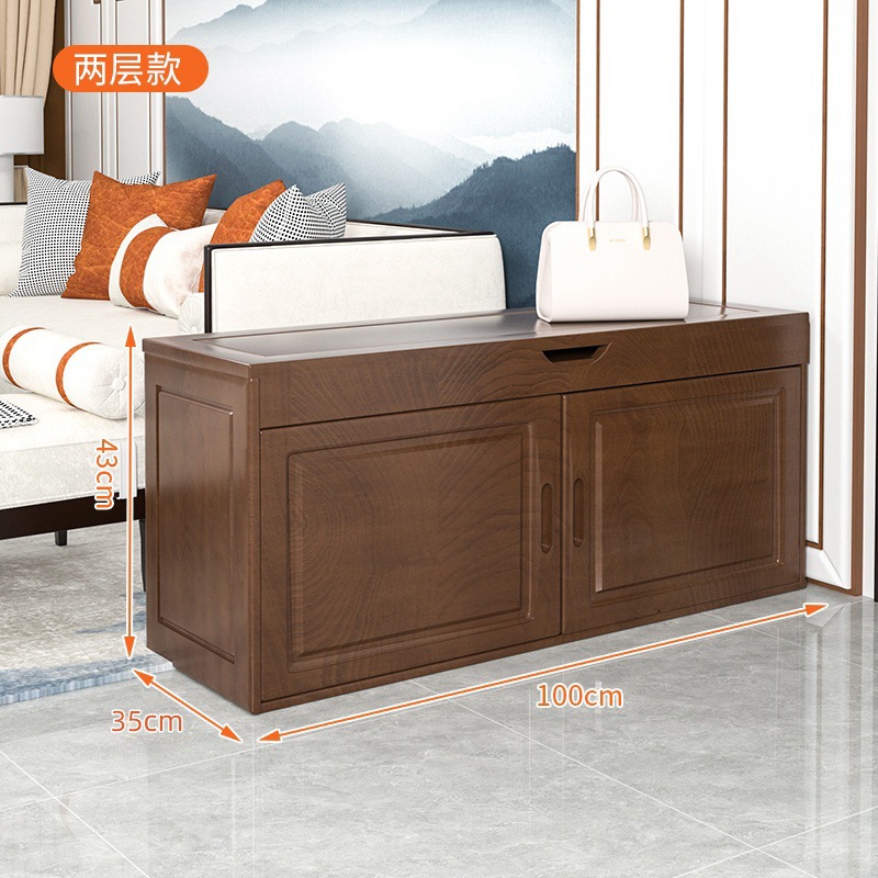 월넛색상 2겹 100cm ★ 목재 L 이중문  완전히 장식됨