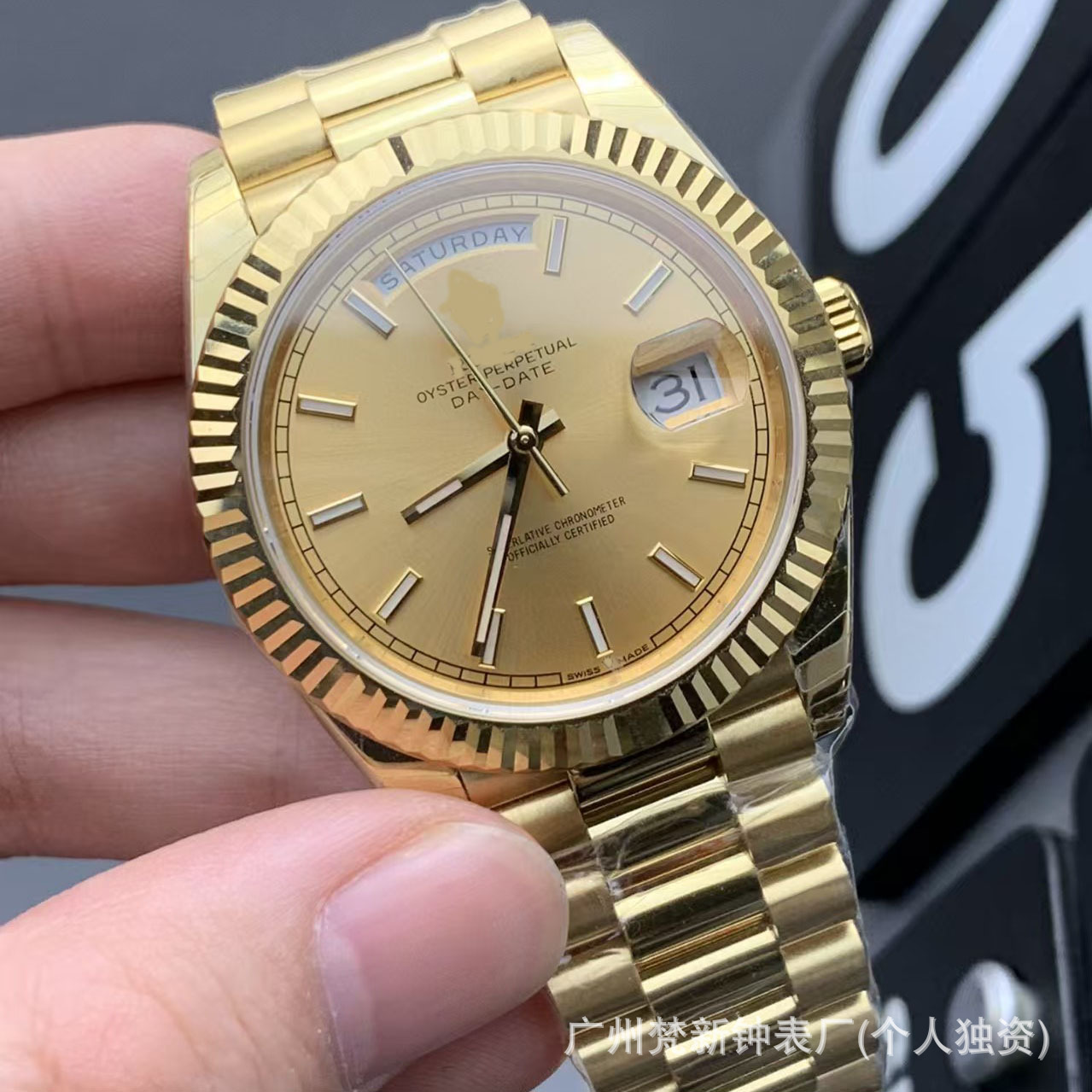 Laojia Weekly Log Men's Mechanical Watch Fully Automatic Waterproof Stainless Steel Green Water Ghost Daytona Mechanical Watch Wholesale