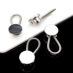 Metal Spring Extendable Button No Nail No Stitch Suit Shirt Collar Sleeve Adjustment Extension Decorative Button Detachable Button 