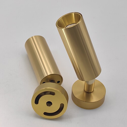 Universal moving head folding spotlight, adjustable angle, surface mounted ceiling background wall photo lamp, magnetic mainless golden aluminum lamp