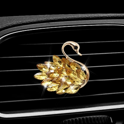Clip Diamond Car Air – Car Perfume Aromatherapy - golden-swan-right