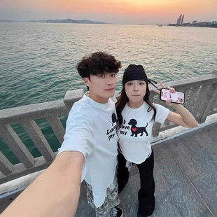 Summer Pure Cotton Short-Sleeved T-Shirt Couple Wear Lazy Style Loose Niche Design Tops for Men and Women Student Trendy Class Uniforms