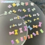 迷你美甲新款混色蝴蝶结