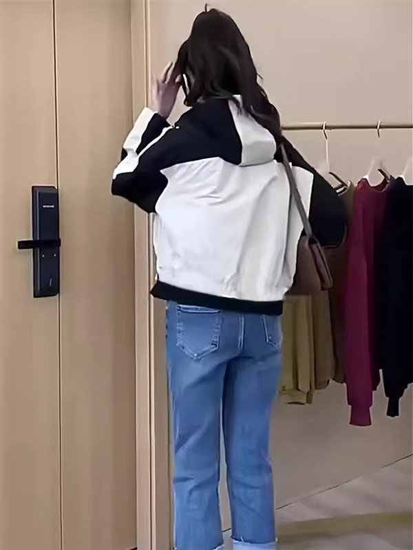 连帽冲锋衣短外套女款春秋季2025新款小个子洋气好看休闲夹克上衣|undefined