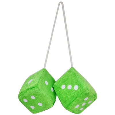 Hanging Rearview Mirror Dropshipping, Car hanging - glossy-short-velvet-style-green