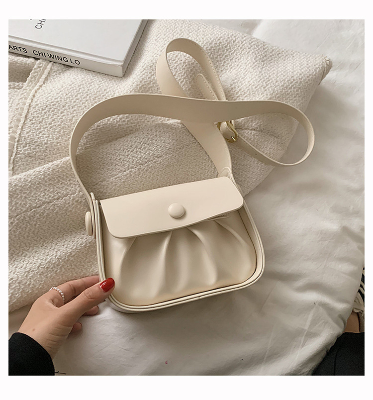 Wholesale Solid Color Shoulder Crossbody Saddle Bag Nihaojewelry display picture 96