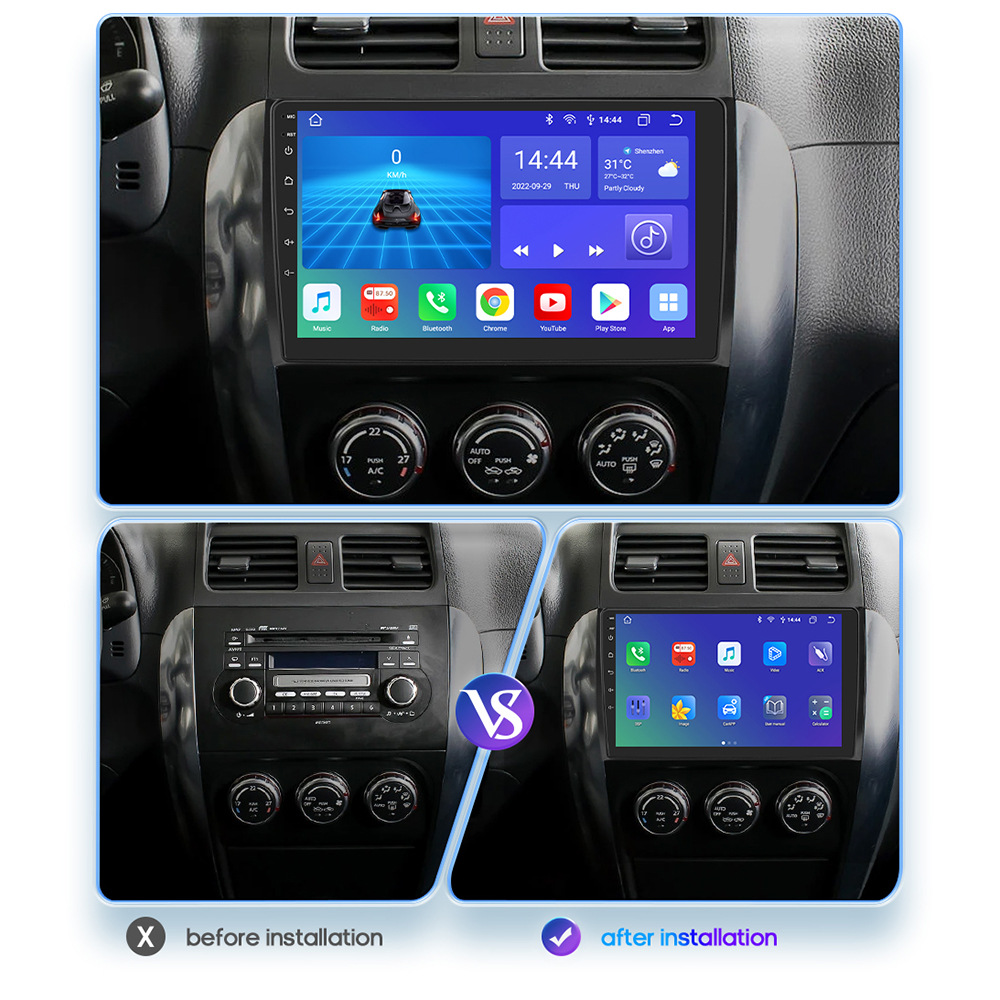 Applicable to 06-13 Chang'an Suzuki SX4 Smart Android Rear View Camera GPS Car Navigation 