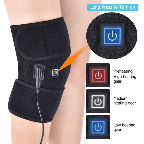 Cross-border 3-speed electric heating knee pads, hot compress, moxibustion knee pads, elderly knees, old cold leg massager, joint physiotherapy instrument