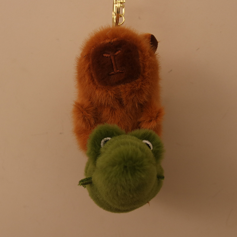 Nueva línea de tracción Kapibala muñeca peluche cachorro capibara gran ganso Kapibala muñeca bolso colgante
