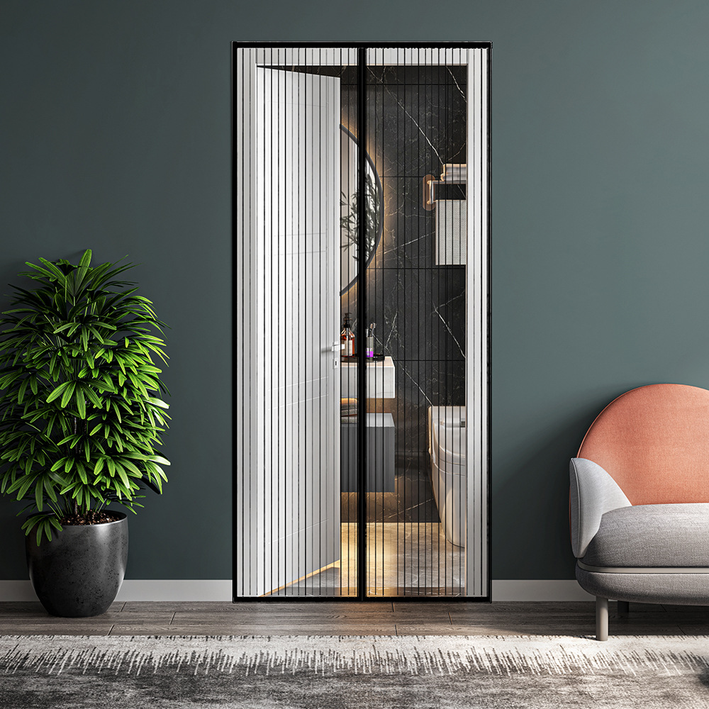 Magnetic Soft Mesh Door Curtain Example 1