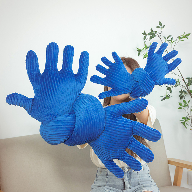Nordic ins Creative Funny Blue Palm Boyfriend Pillow Plush Toy Bar Pillow Cute Girl Gift Nordic ins Creative Funny Blue Palm Boyfriend Pillow Plush Toy Bar Pillow Cute Girl Gift