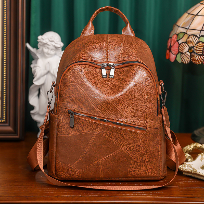 Bolso de mujer 2024 Nuevo estilo coreano multifuncional mochila de mujer de moda retro mochila de viaje al aire libre mochila de moda