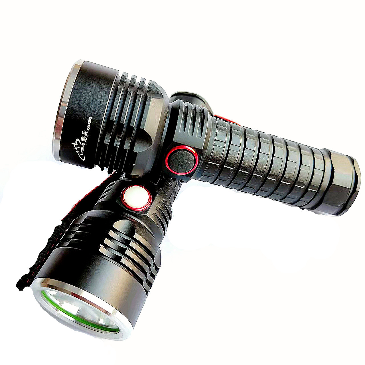 厂家直供LED强光手电筒大功率T6户外充电USB伸拉调光铝合金G09S09