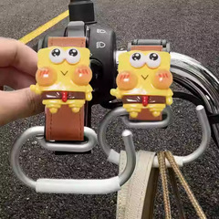 電気自動車のフックの前に通用する自転車のオートバイの物を掛けます。