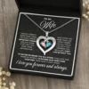 Colorful diamond love silver + card + high-end flip gift box