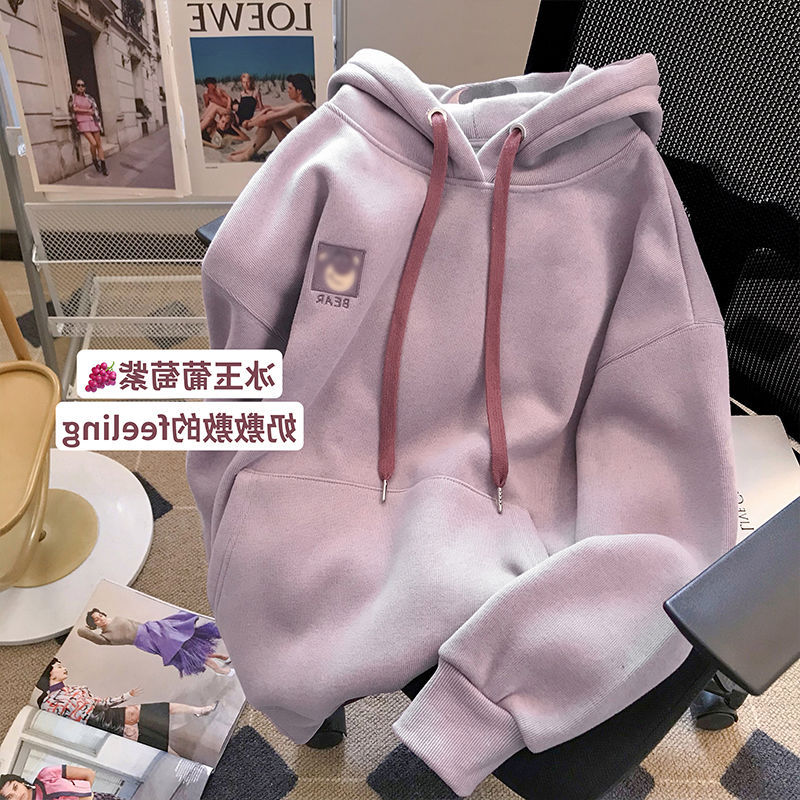 サトイモ紫刺繍ベルベットと帽子付きガーディアン女性2023秋冬新作アニメかわいい減齢長袖上着コート