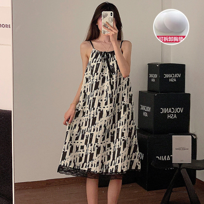 Pijamas de verano nubes de algodón falda delgada lindos arcos en relieve pijamas de mujer ropa casera casual al por mayor