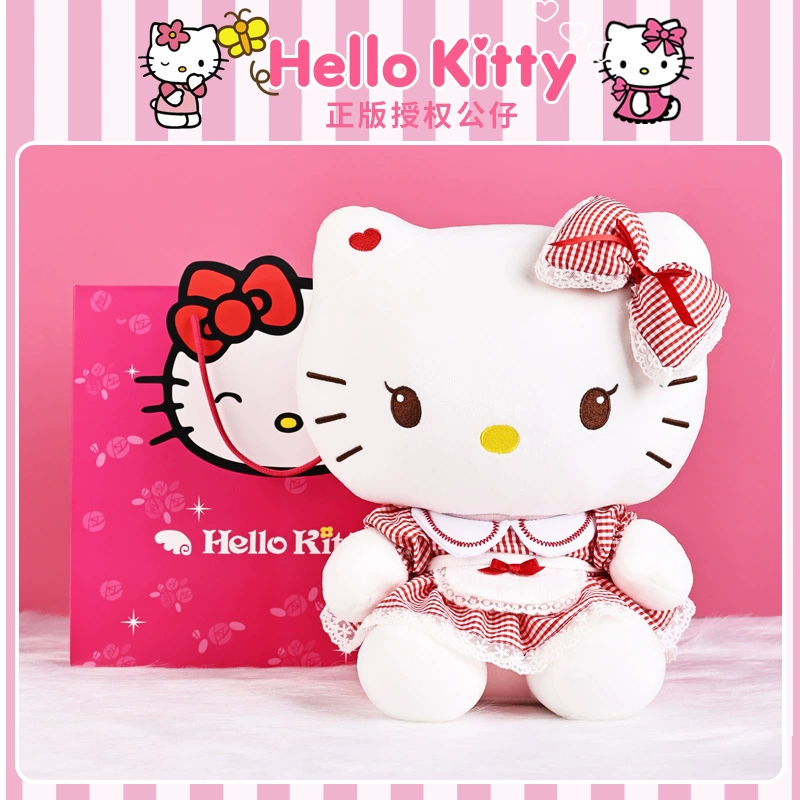 Плюшевая игрушка (Hello Kitty) 10–30 см, лицензированная коллекционная кукла, варианты подарочных пакетов