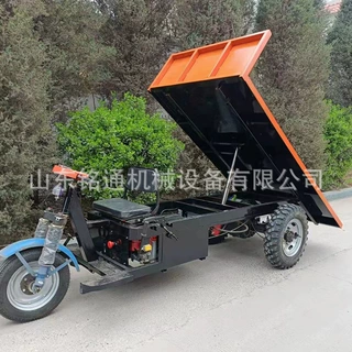 倒骑驴平板四轮车 农用三轮电动车 液压自卸电三轮搬运车成人拉货