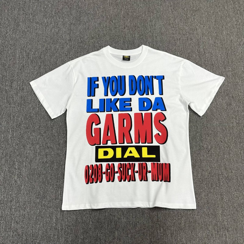 Comercio exterior al por mayor Alcatraz Basic Series C0rteiz Phantom Letter Logo Camiseta impresa Traje de pareja