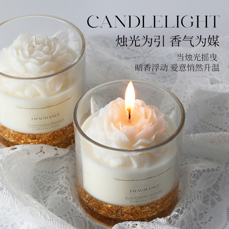 Velas aromáticas de alta gama para dormitorio, fragancia duradera, cera de soja, caja de regalo de cumpleaños, recuerdos de boda, venta al por mayor