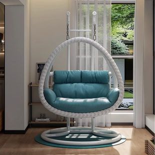 Hanging Basket Rattan Chair Home Cradle Chair Indoor Balcony Hanging Chair Courtyard Bird's Nest Hanging Orchid Double Swing Lazy Hammock