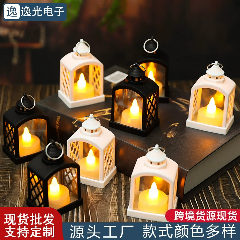 Трансграничная рождественская свеча арка ветровой светильник светодиодный светящийся свет свечи ночной свет праздничный фонарь атмосфера украшения украшения