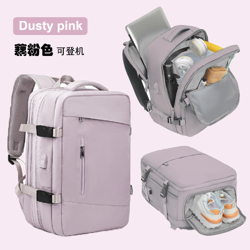 Mochila de viaje grande para mujer, ligera, multifuncional y de alta capacidad, ideal para escapadas cortas