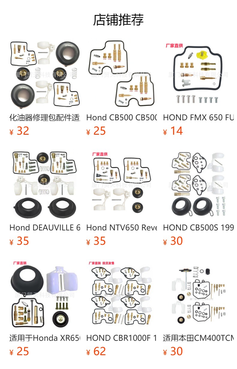 HOND DOMINATOR 650 NX650 1988-1994 Carburetor Repair Kit Parts