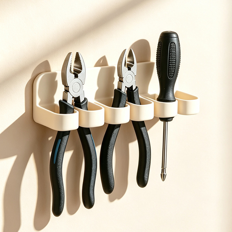 Wall-mounted tool organizer rack, space-saving storage for pliers, screwdrivers, wrenches, hammers Wall-mounted tool organizer rack, space-saving storage for pliers, screwdrivers, wrenches, hammers