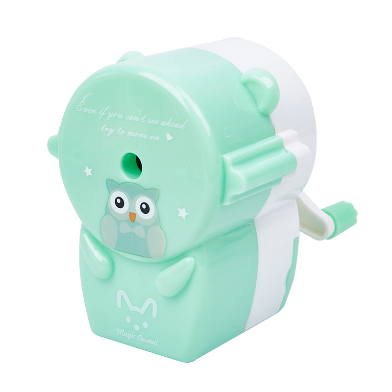 Envío rápido para llevar a cabo pequeños lotes OEM/ODM7913 Animales fantásticos de dibujos animados sacapuntas de manivela