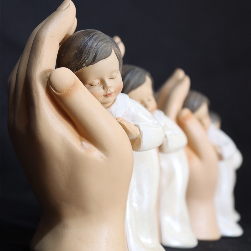 Manos poderosas con defectos de 16 cm