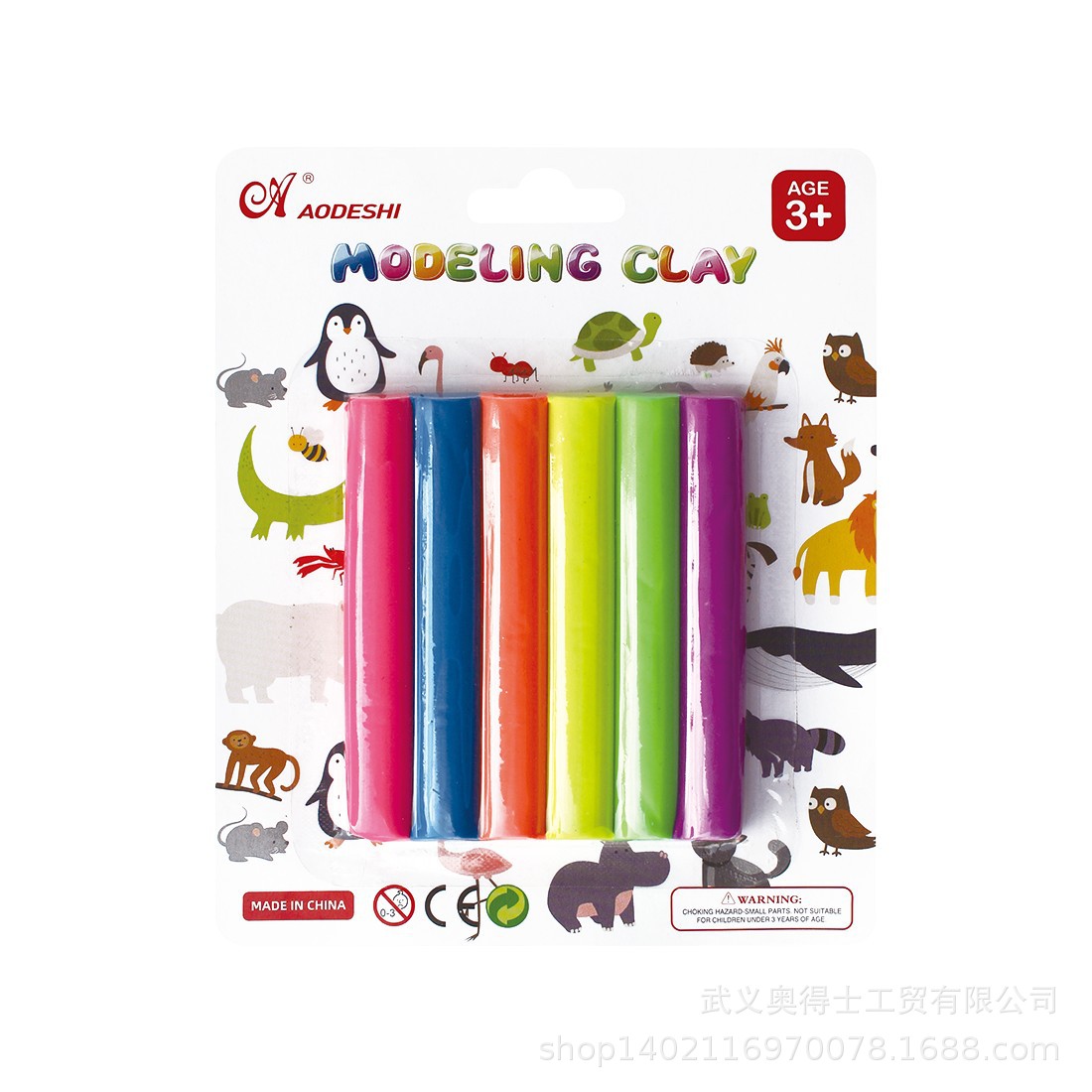 Odess venta directa de fábrica de juguetes de arcilla juguetes educativos manos antiadherentes de color plastilina ecológica multicolor
