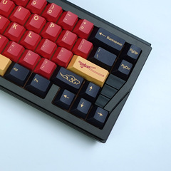 レッドウォリアーキーキャップオリジナル高さPBT昇華プロセスブラックIKBC Ningzhi 61/75/84/87/104