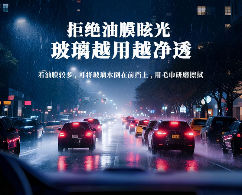 Genuine Anti-Fog and Anti-Dirt Glass Cleaner for Car Windshields, Winter Water Repellent
