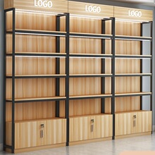 超市货架展示柜陈列化妆品置物架产品样品多层宠物文具母婴便利店