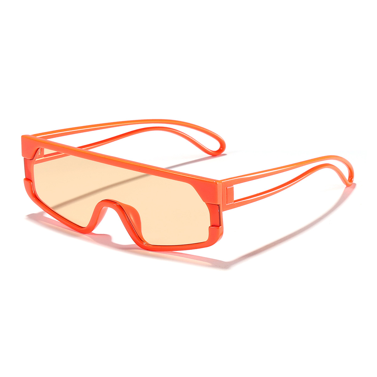 2024 nuevas gafas de sol para hombres y mujeres, personalidad transfronteriza, gafas de sol europeas y americanas, tendencia al por mayor, gafas de sol integradas de vanguardia