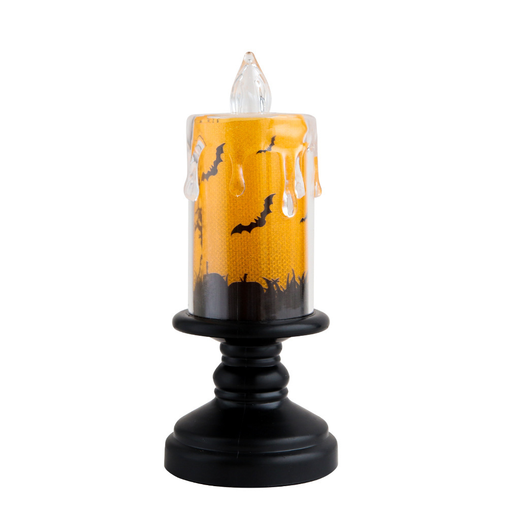 Lámpara de calabaza de Halloween accesorios decoración LED vela electrónica iluminante araña luz de noche decoración de luces de Halloween