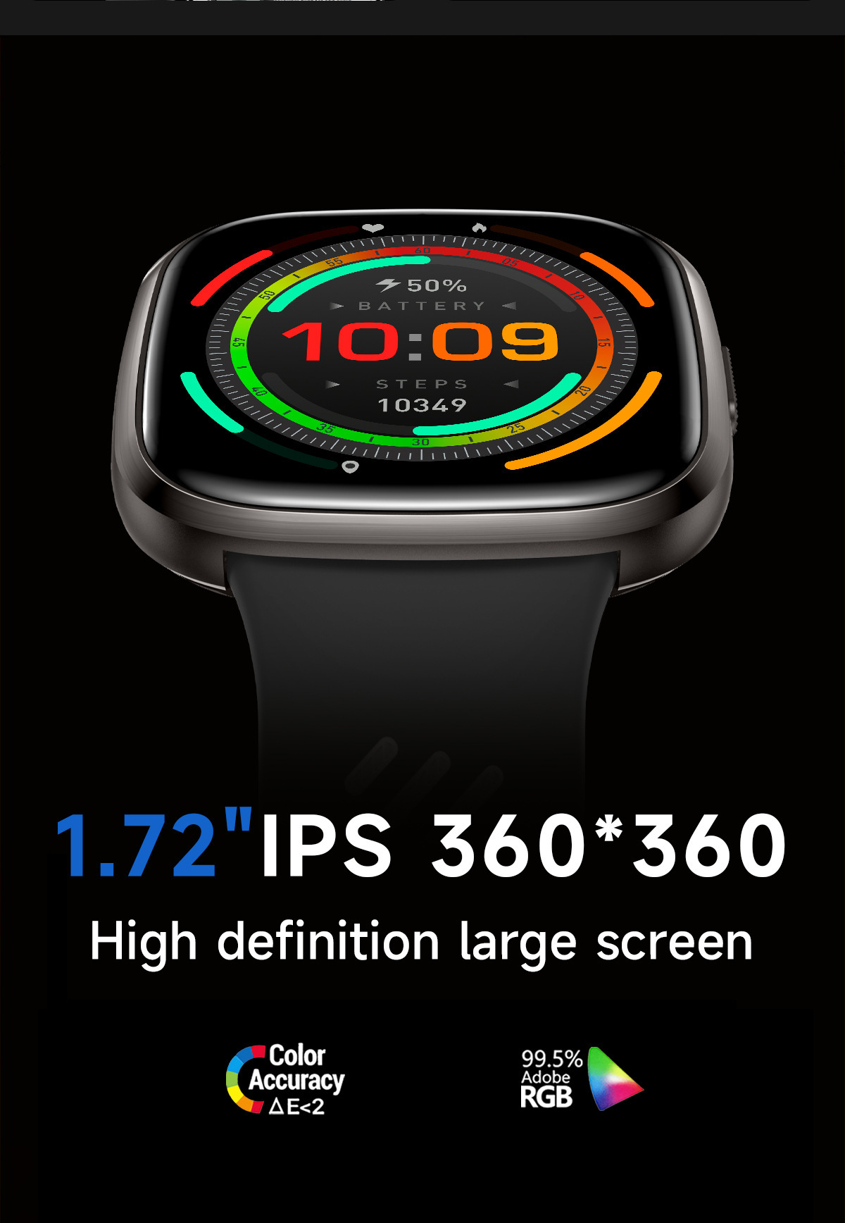 HT31 Smartwatch mit Bluetooth, Anruffunktion, Sprachassistent, Taschenlampe, Benachrichtigungen, Schrittzähler und Fitness-Tracker_voghion.com