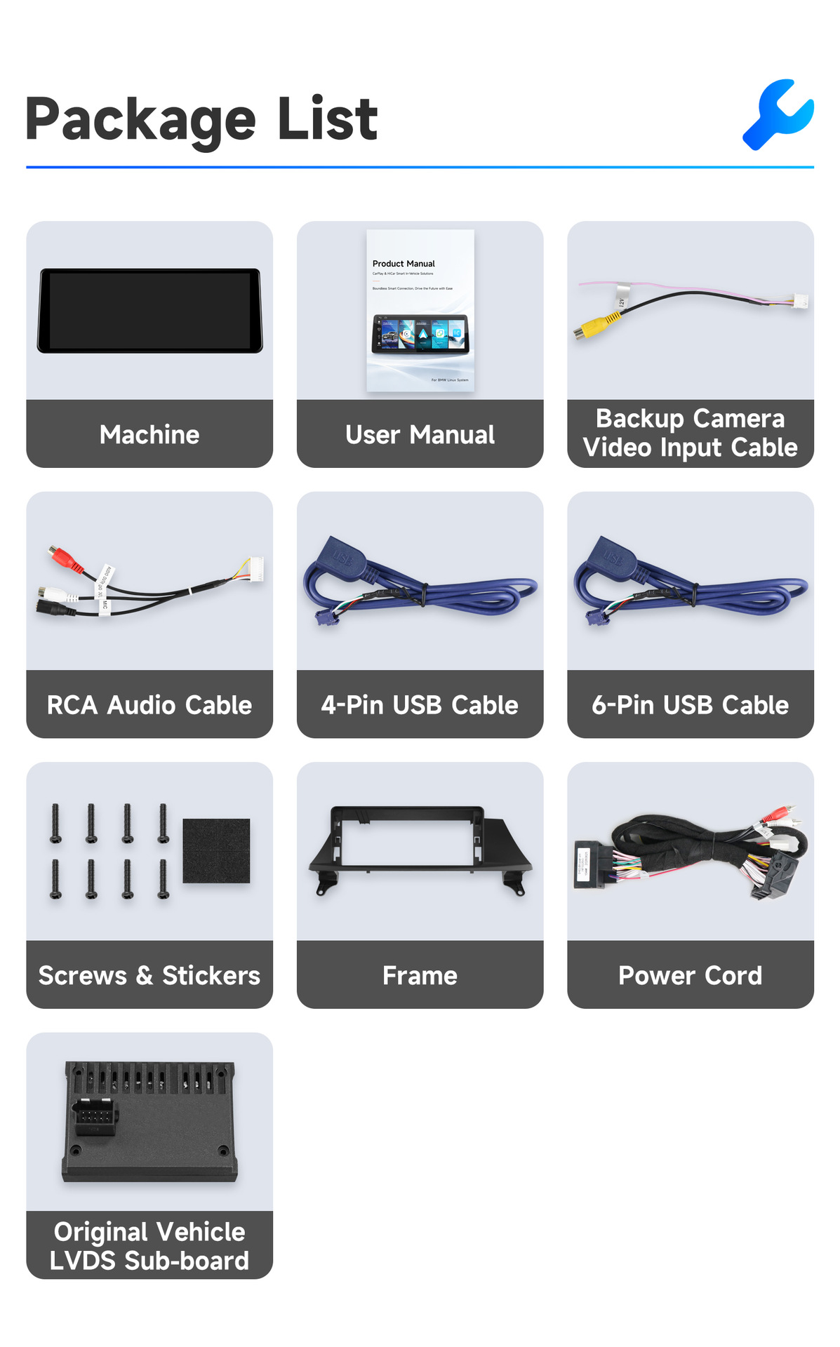 Suitable for 07-09 BMW X5 X6 E70 E71 CCC car-mounted large-screen Linux system MP5 navigation GPS